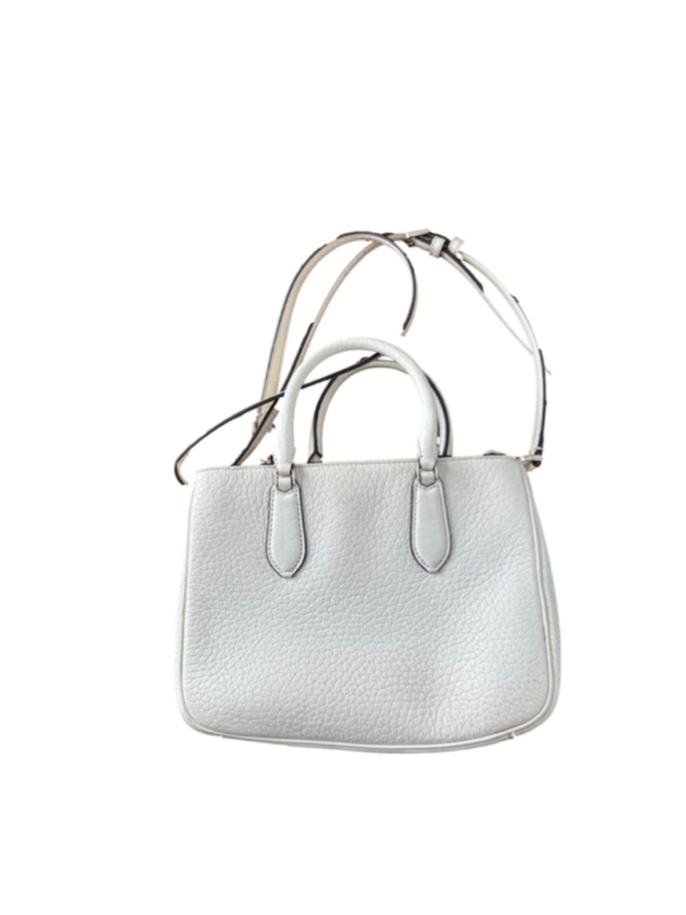 Women's Kate Spade White Leather Satchel One Size - Picture 2 of 7